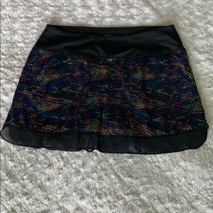 Multicolored tennis skirt